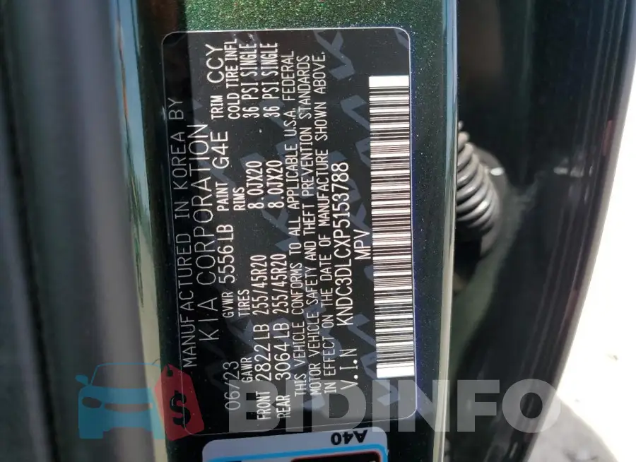 KNDC3DLCXP5153788 Photo# 14