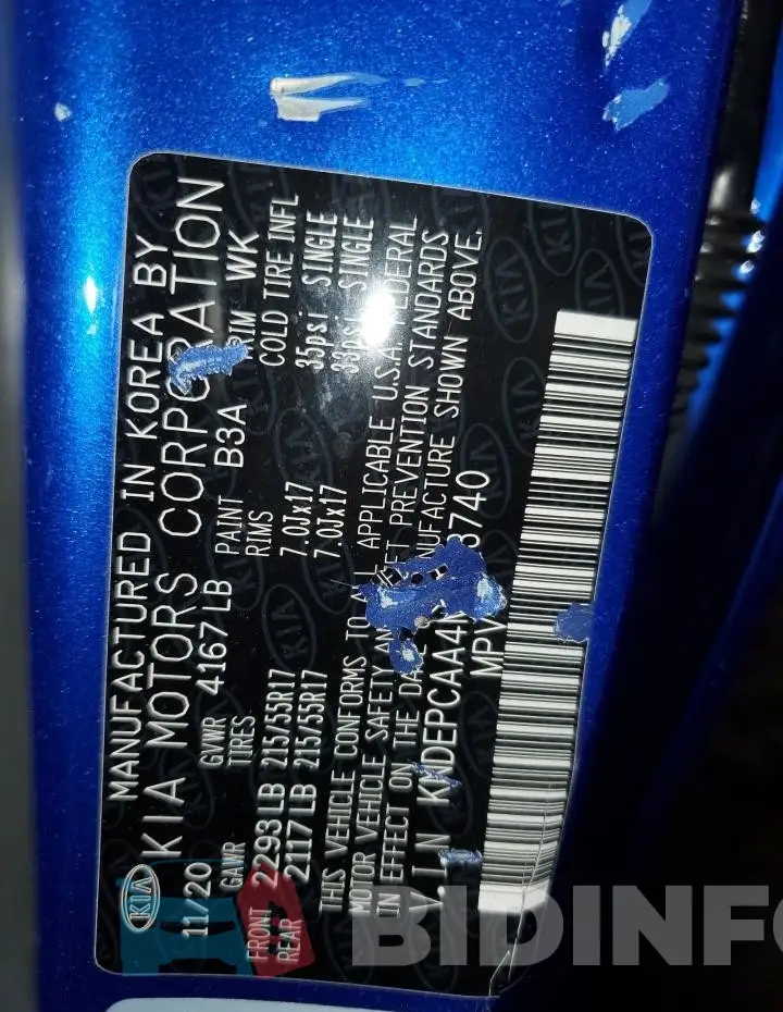 KNDEPCAA4M7173740 Photo# 13