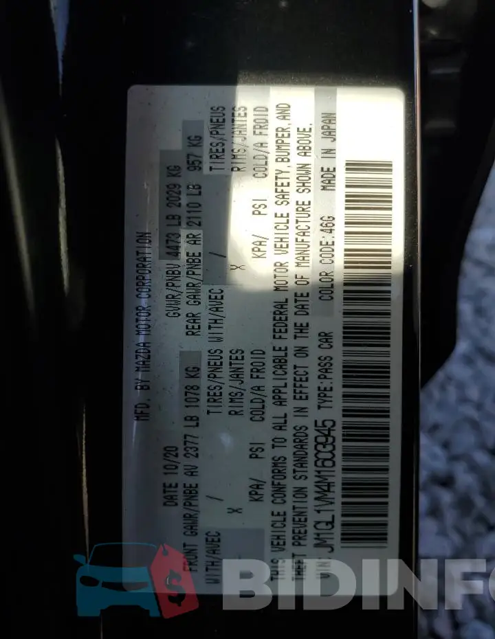 JM1GL1VM4M1603945 Photo# 13
