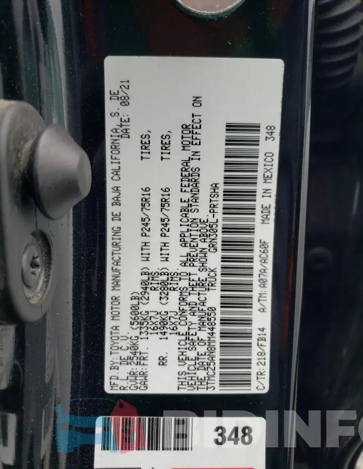 3TMCZ5AN8MM448550 Photo# 12