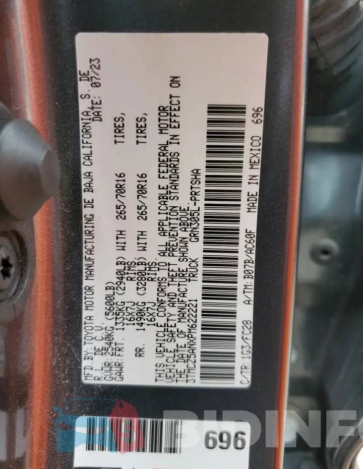 3TMCZ5ANXPM622221 Photo# 12