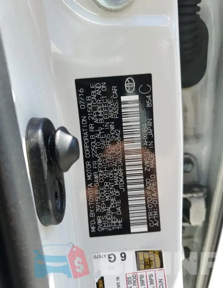 JTDKARFU4G3026842 Photo# 13