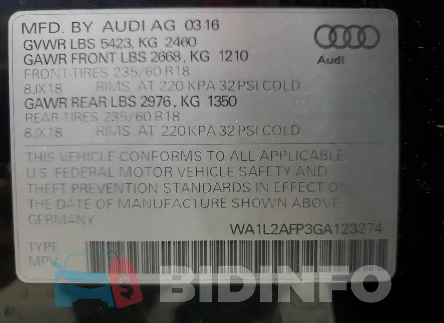WA1L2AFP3GA123274 Photo# 13