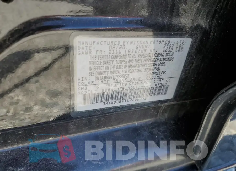 3N1AB8BV1LY226275 Photo# 13