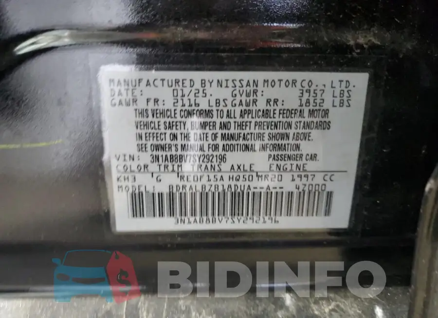 3N1AB8BV7SY292196 Photo# 12