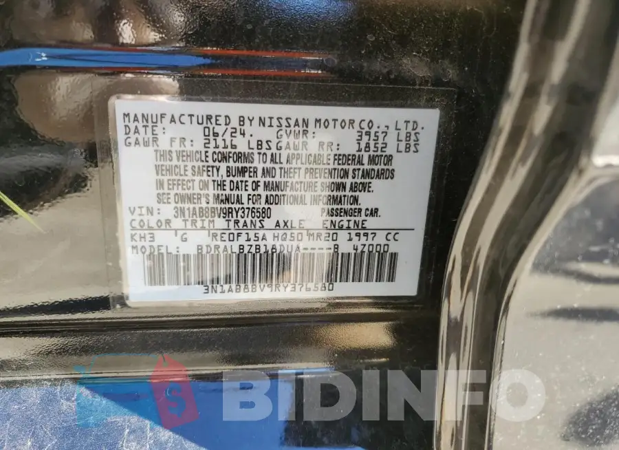 3N1AB8BV9RY376580 Photo# 12