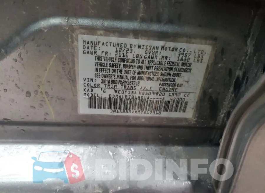 3N1AB8BVXRY267318 Photo# 13