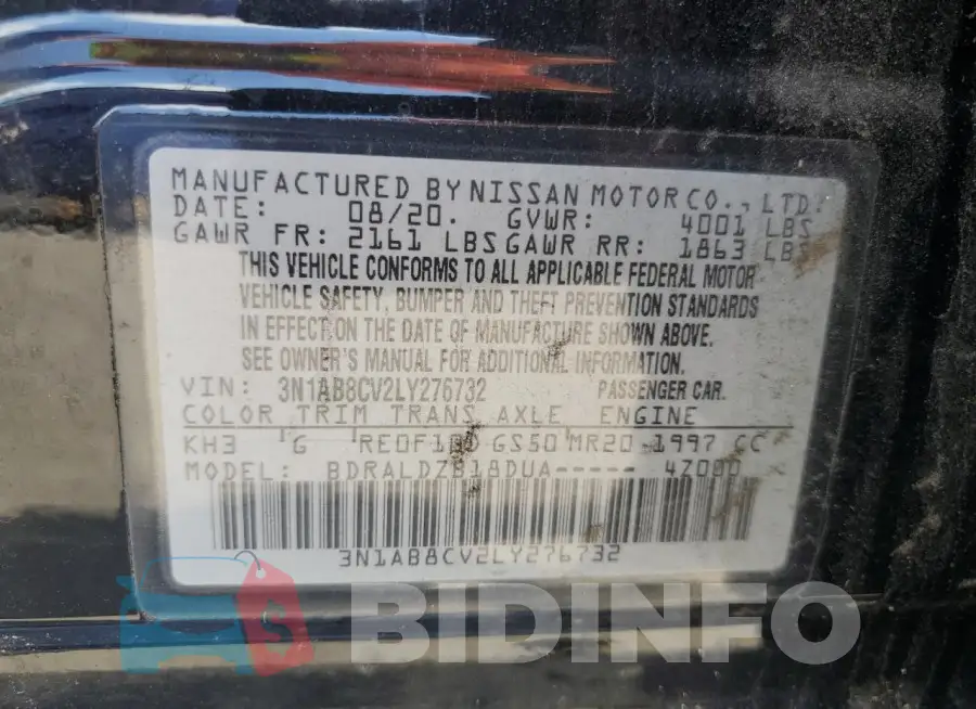 3N1AB8CV2LY276732 Photo# 12