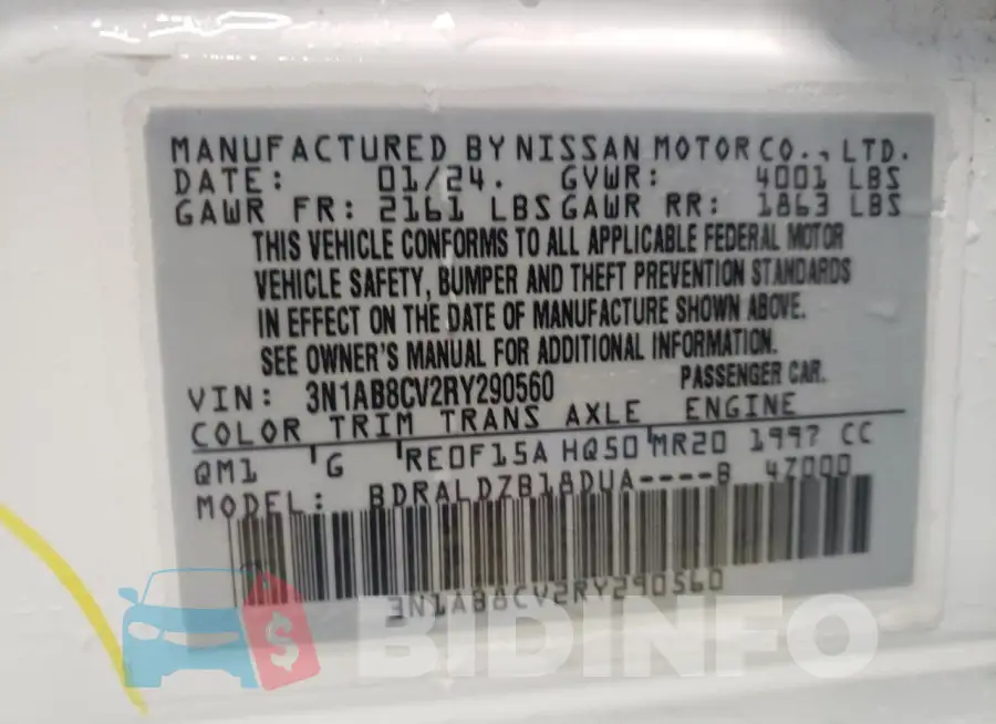 3N1AB8CV2RY290560 Photo# 12