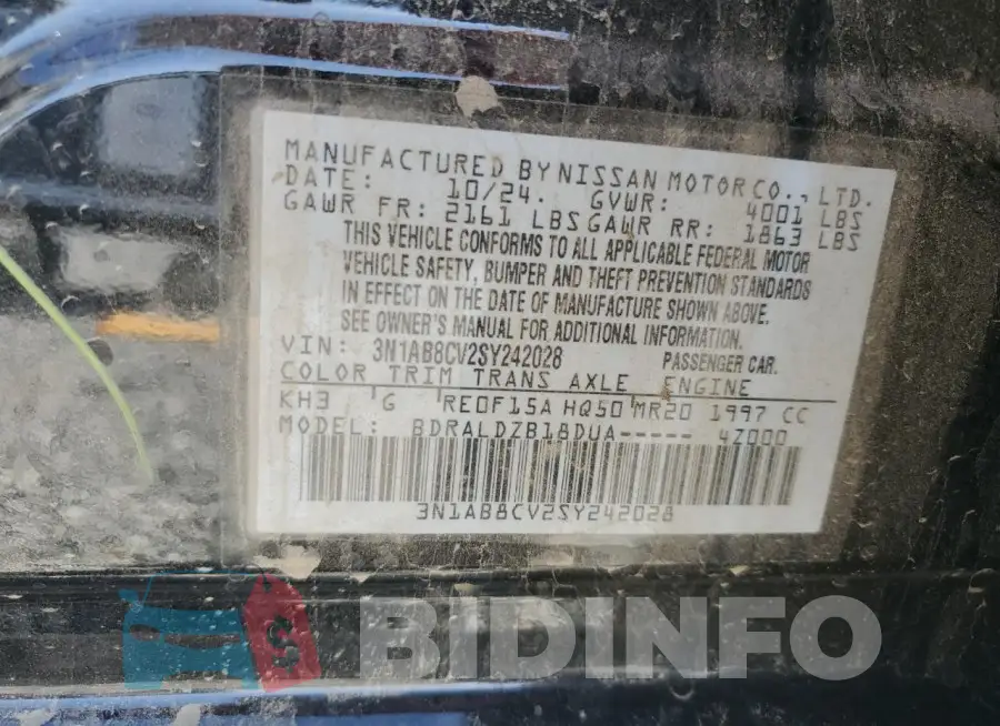 3N1AB8CV2SY242028 Photo# 12