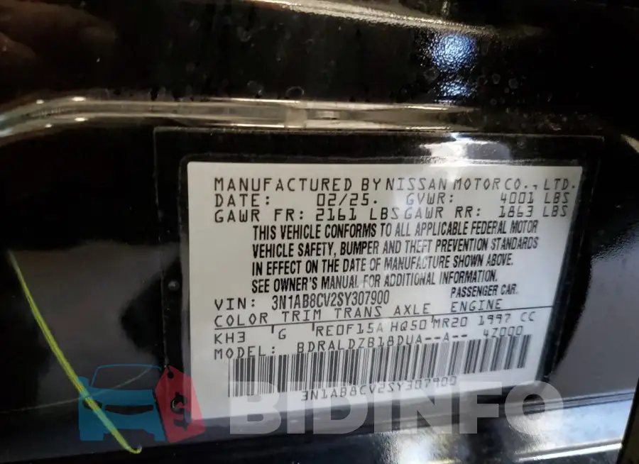 3N1AB8CV2SY307900 Photo# 13