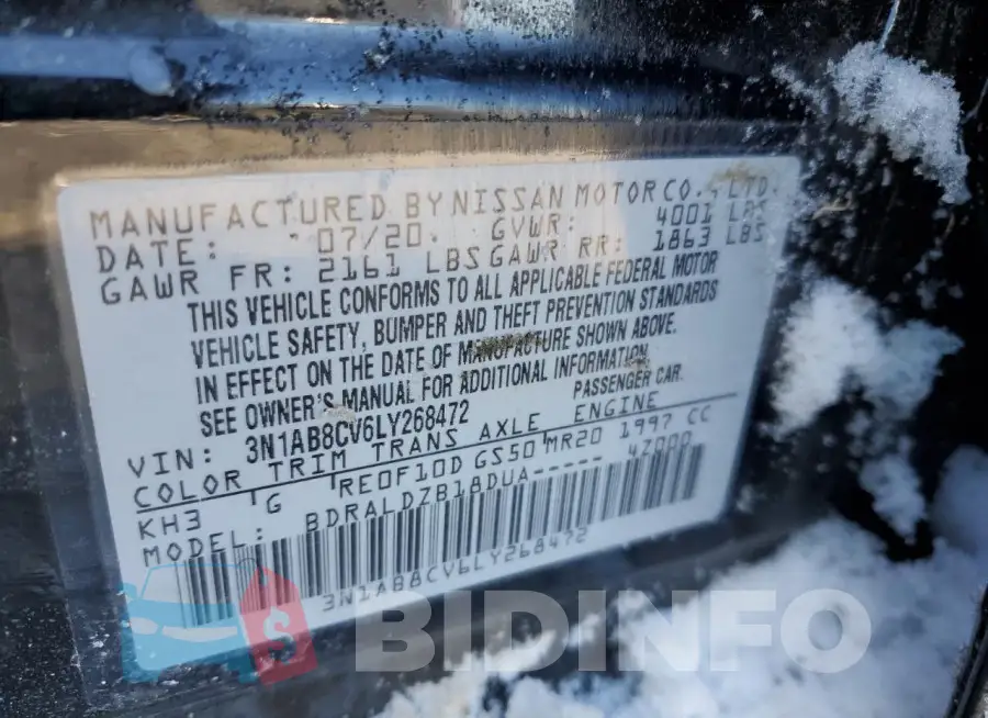 3N1AB8CV6LY268472 Photo# 13