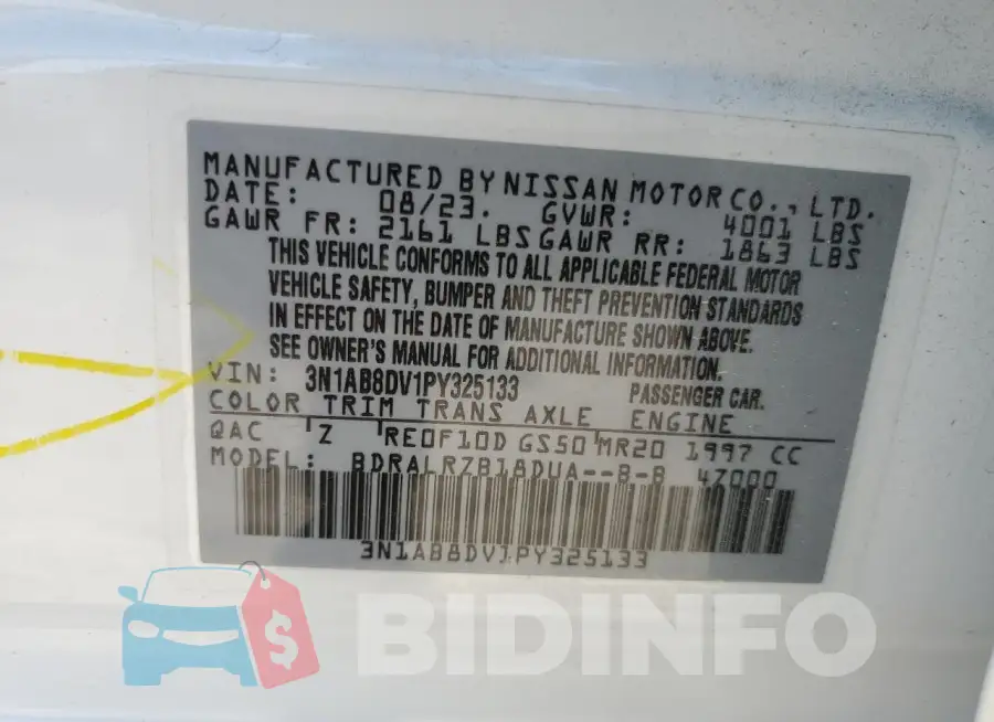 3N1AB8DV1PY325133 Photo# 12