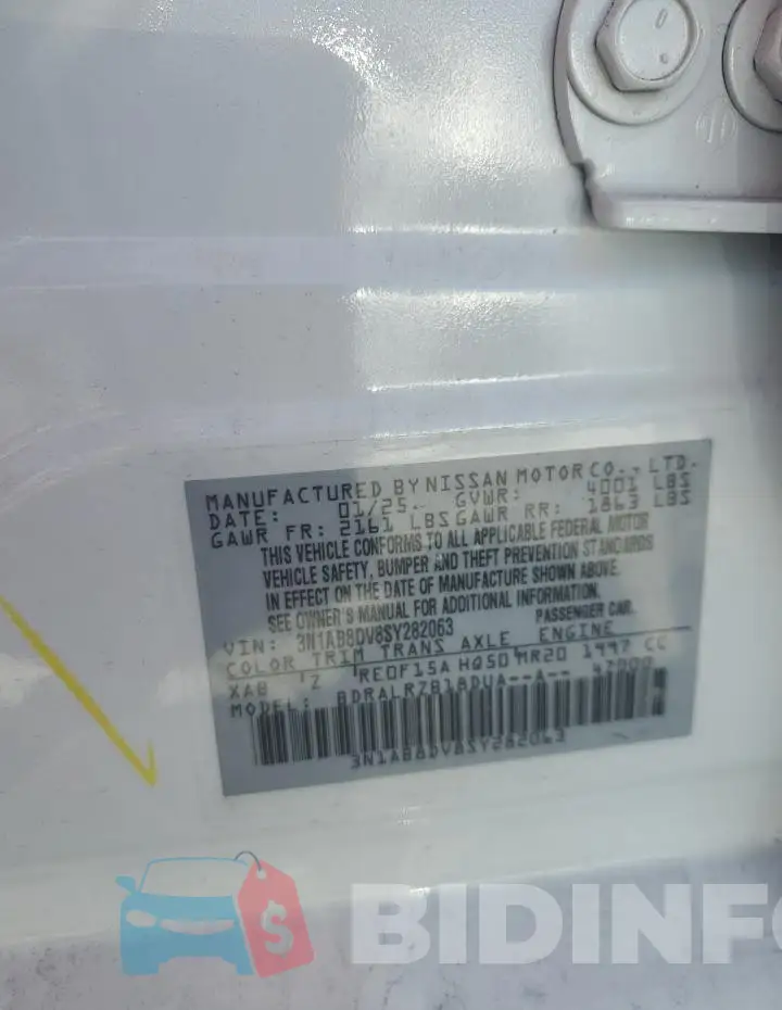 3N1AB8DV8SY282063 Photo# 13