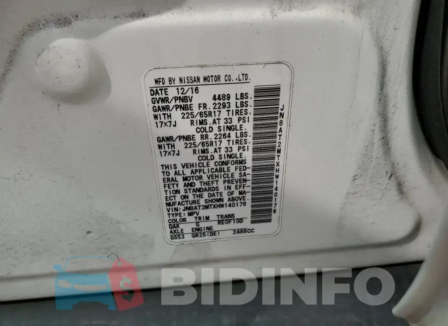 JN8AT2MTXHW140176 Photo# 13