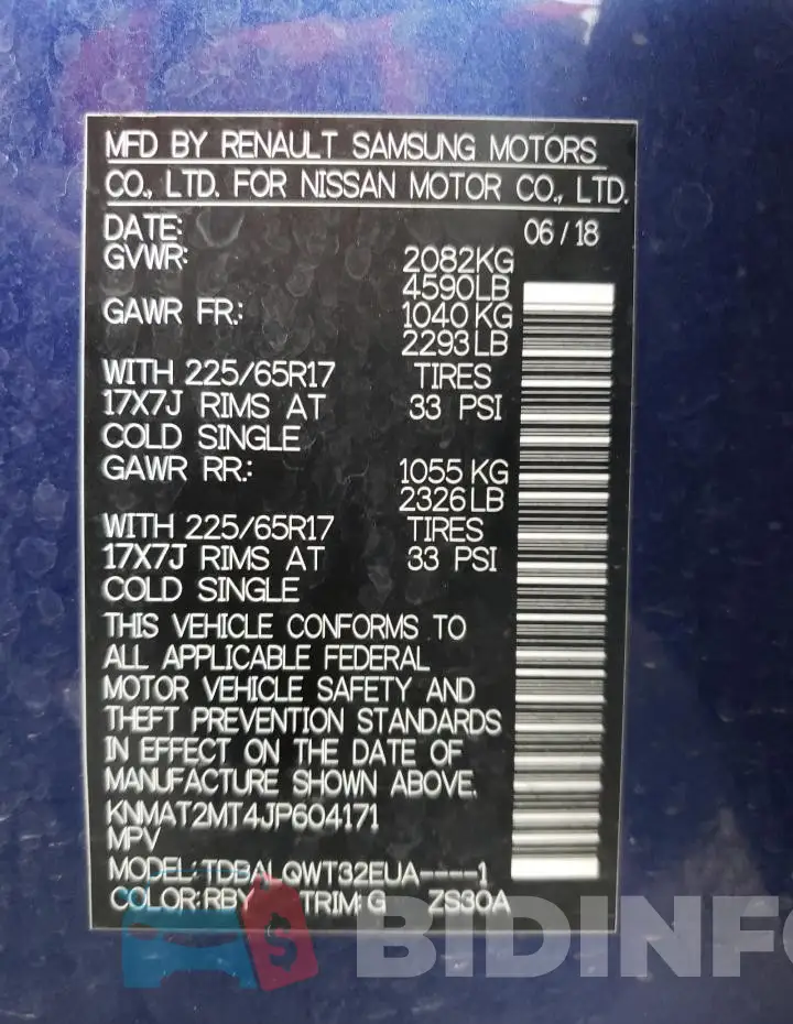 KNMAT2MT4JP604171 Photo# 13