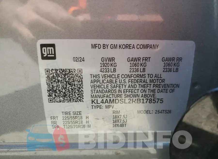 KL4AMDSL2RB178575 Photo# 14