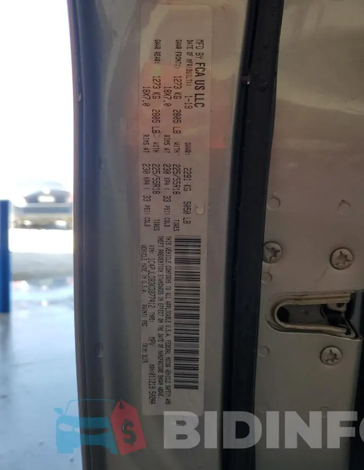 1C4PJLDB3KD377412 Photo# 14