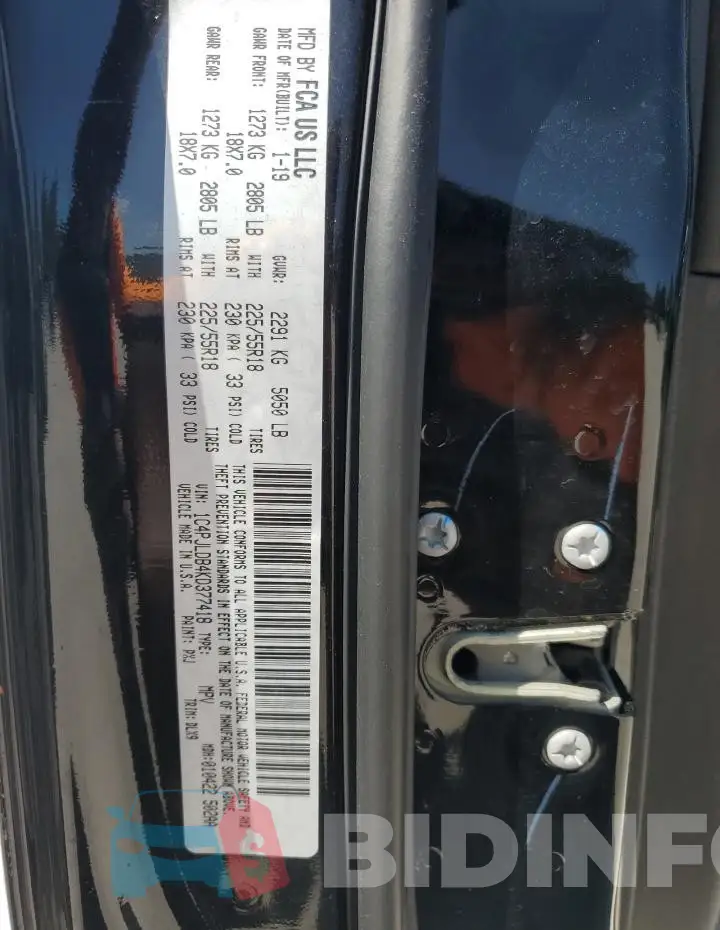 1C4PJLDB4KD377418 Photo# 14