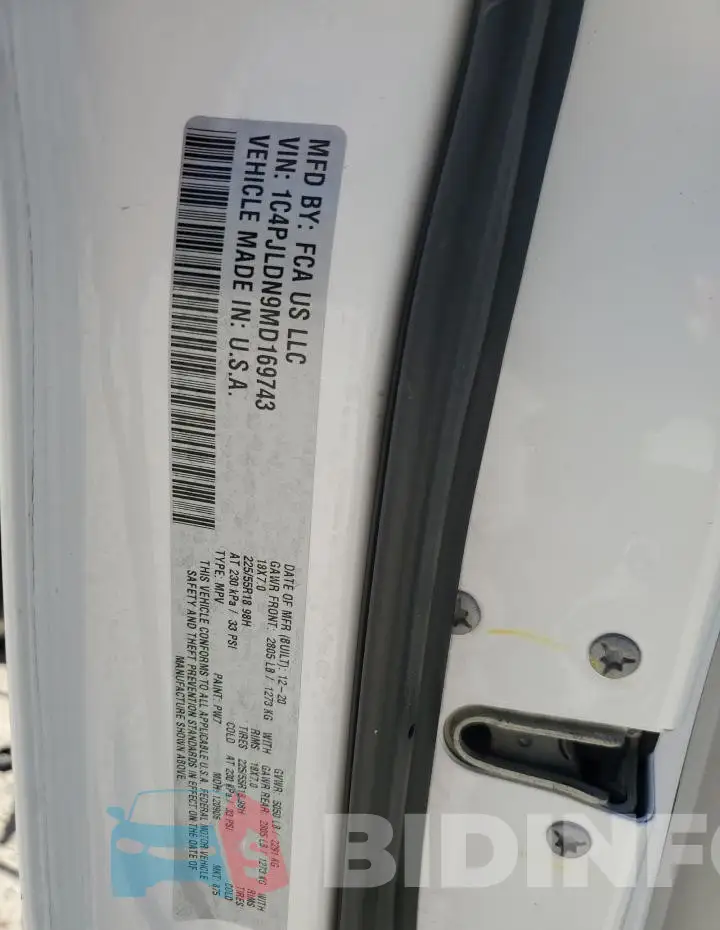 1C4PJLDN9MD169743 Photo# 14