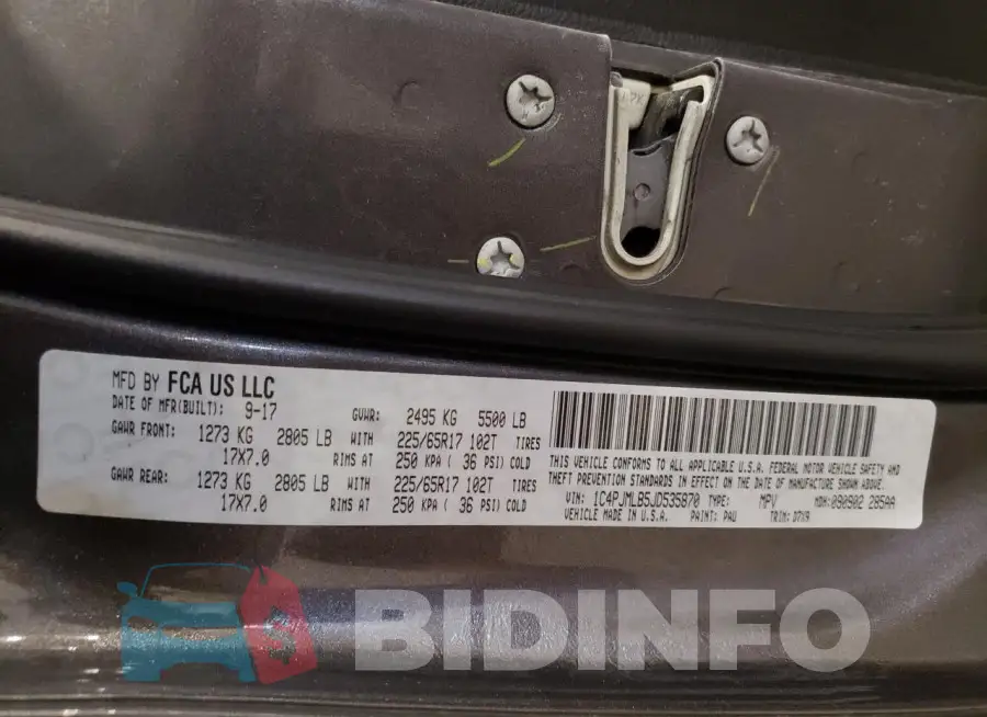 1C4PJMLB5JD535870 Photo# 13