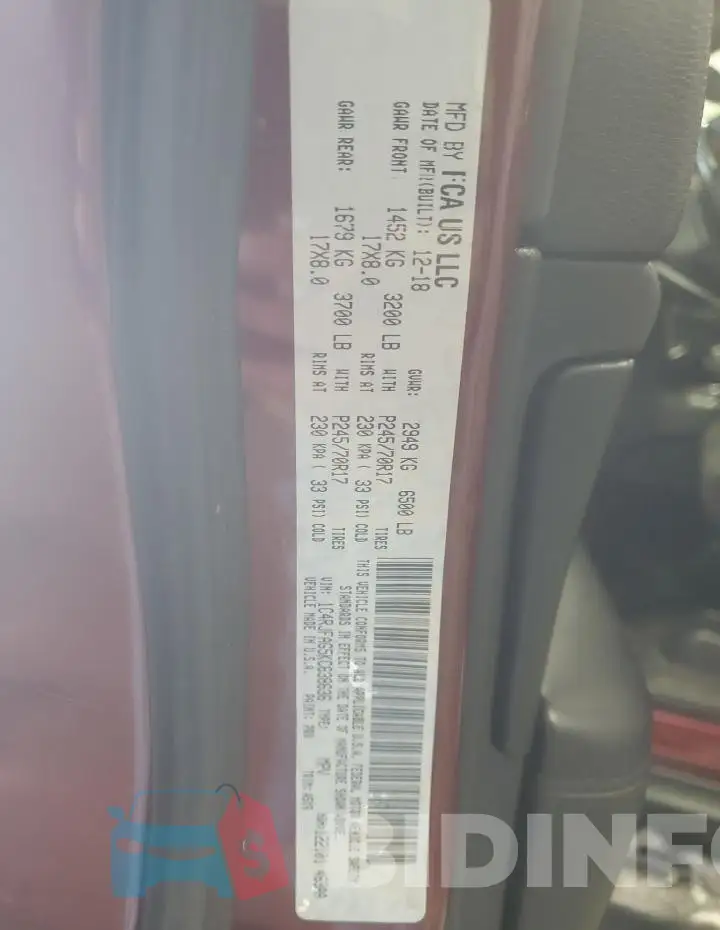 1C4RJFAG5KC638636 Photo# 13
