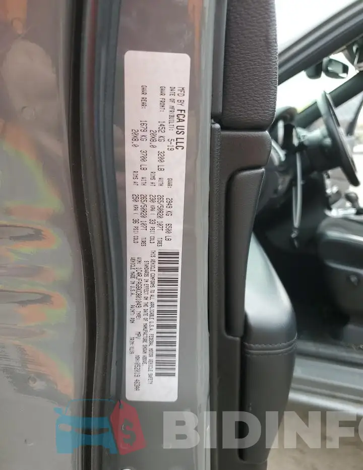 1C4RJFAG6KC801049 Photo# 13