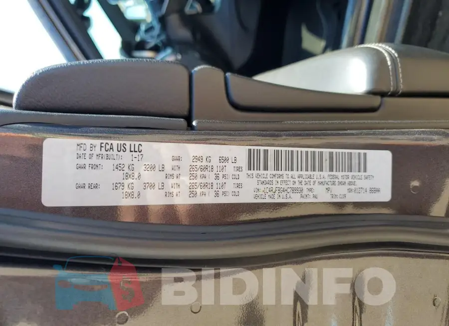 1C4RJFBG4HC789930 Photo# 13