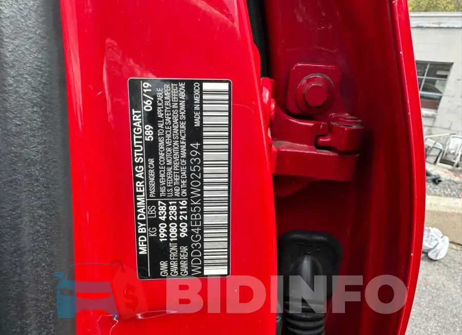 WDD3G4EB5KW025394 Photo# 10