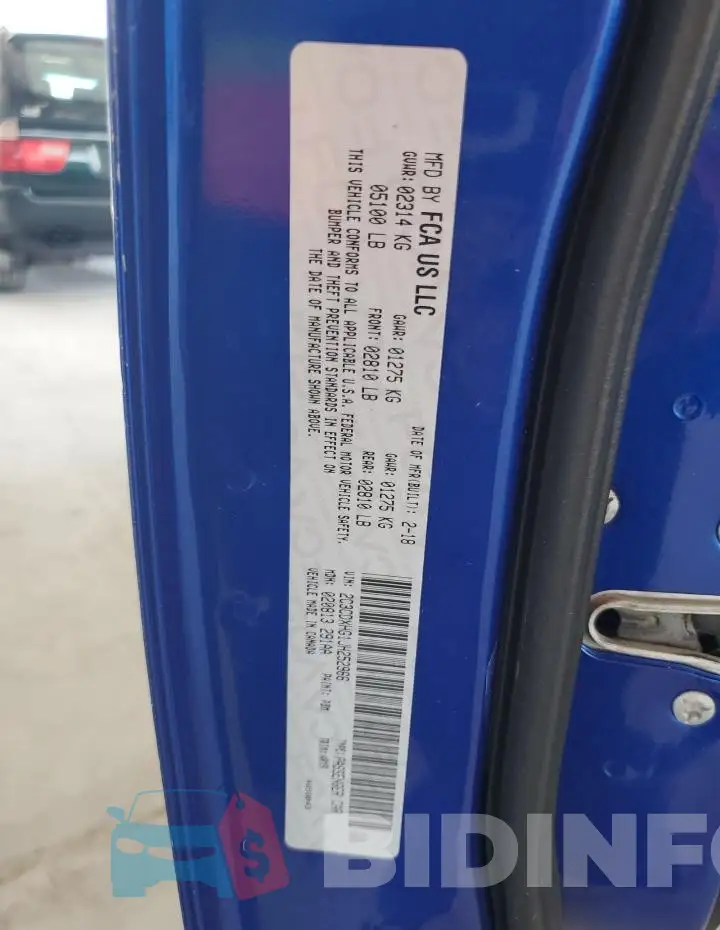 2C3CDXHG1JH252966 Photo# 12