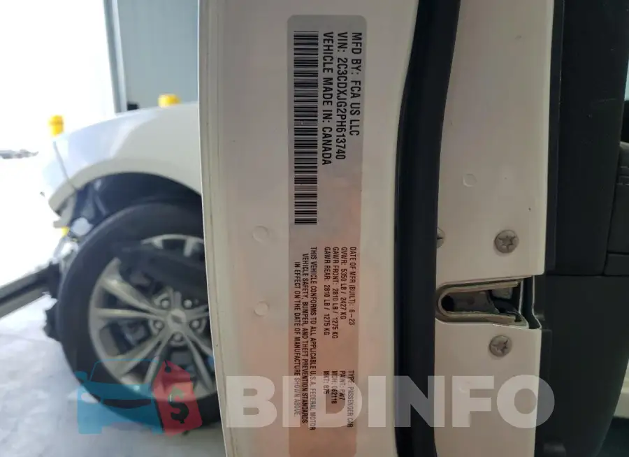 2C3CDXJG2PH613740 Photo# 13