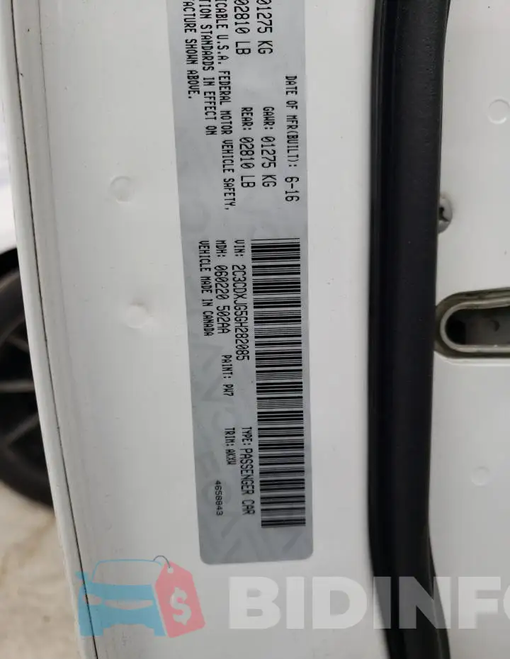 2C3CDXJG5GH282085 Photo# 12
