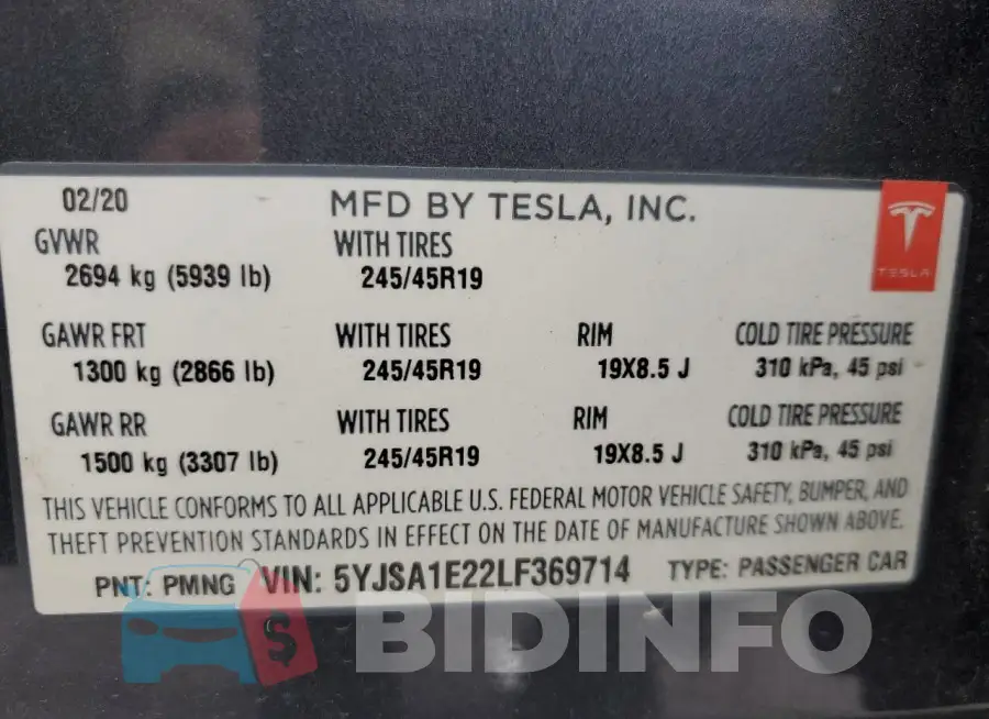 5YJSA1E22LF369714 Photo# 13