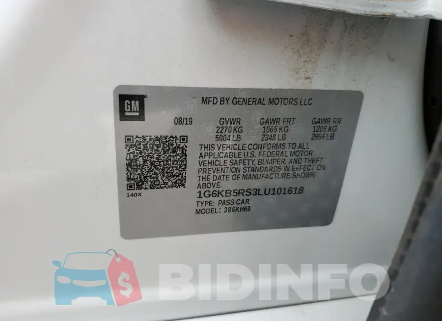 1G6KB5RS3LU101618 Photo# 12