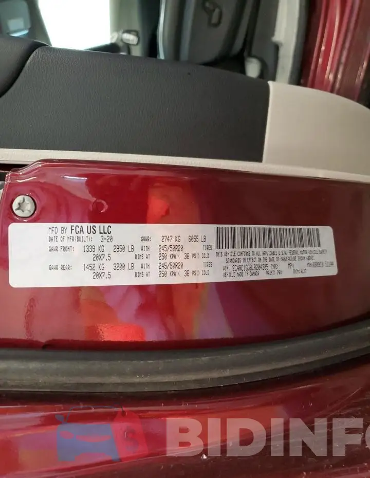 2C4RC1GG8LR204305 Photo# 13