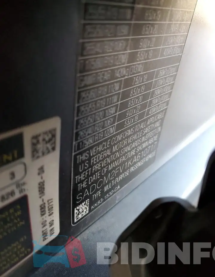 SADCM2FV1KA610717 Photo# 13