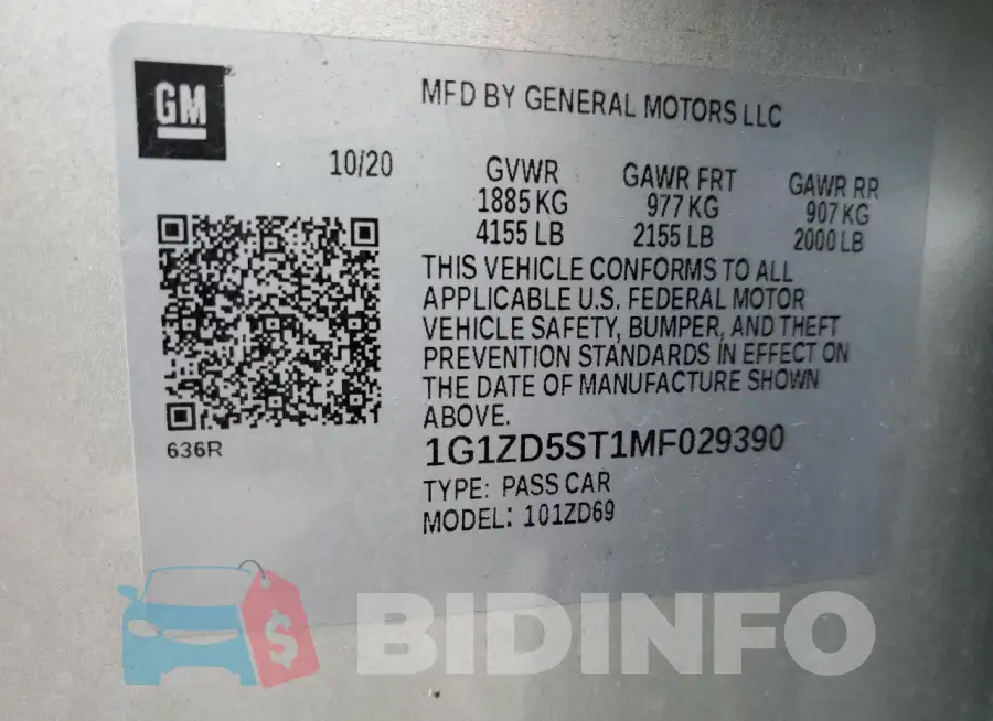 1G1ZD5ST1MF029390 Photo# 12