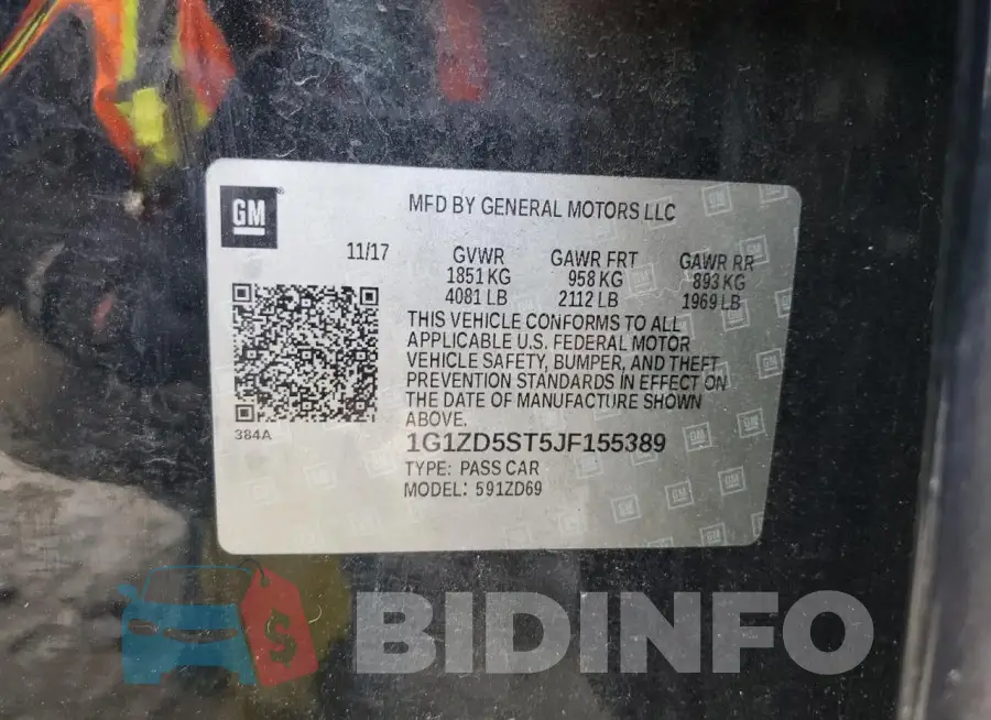 1G1ZD5ST5JF155389 Photo# 12