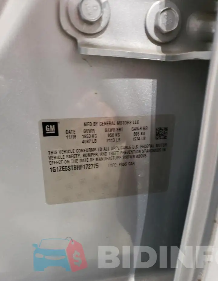1G1ZE5ST8HF172775 Photo# 12