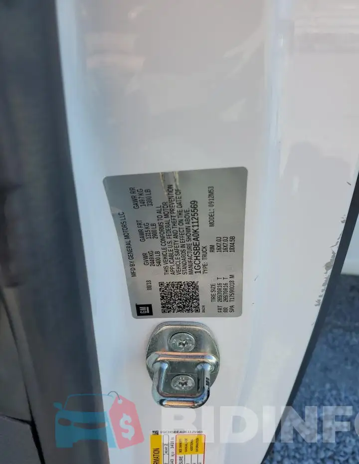 1GCHSBEA0K1125569 Photo# 12