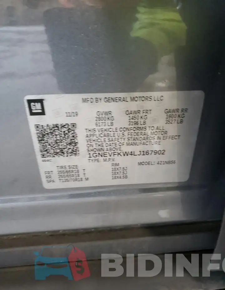 1GNEVFKW4LJ167902 Photo# 14