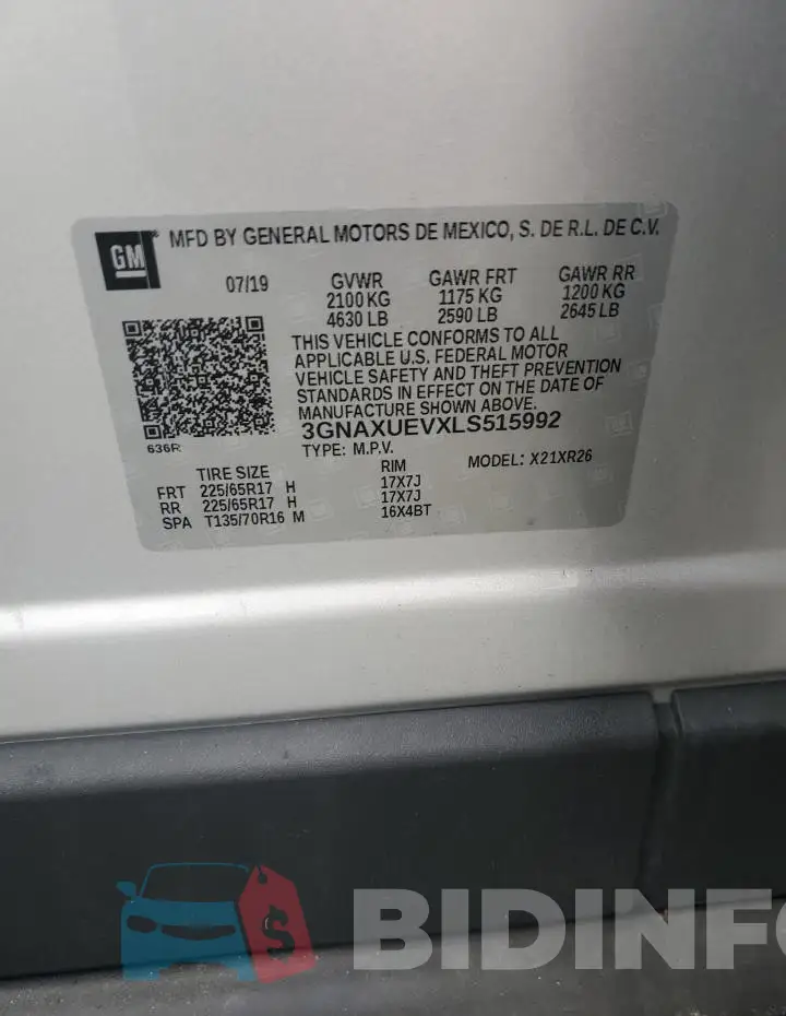 3GNAXUEVXLS515992 Photo# 13