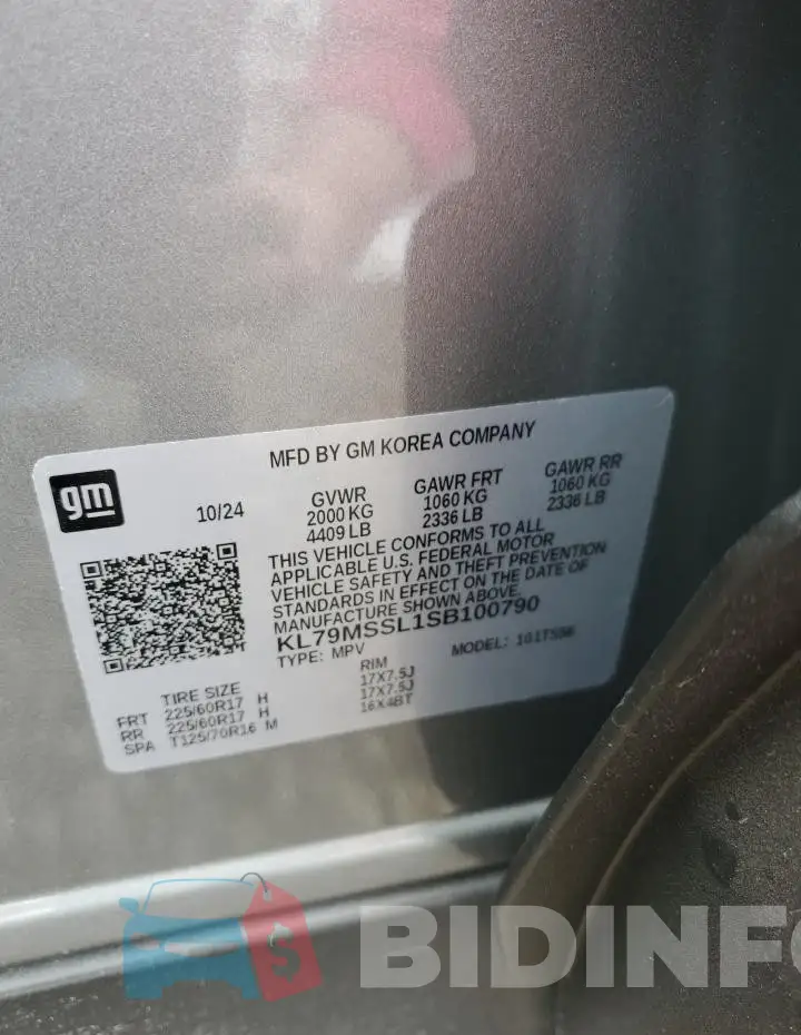 KL79MSSL1SB100790 Photo# 12