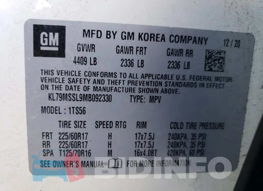 KL79MSSL9MB092330 Photo# 14