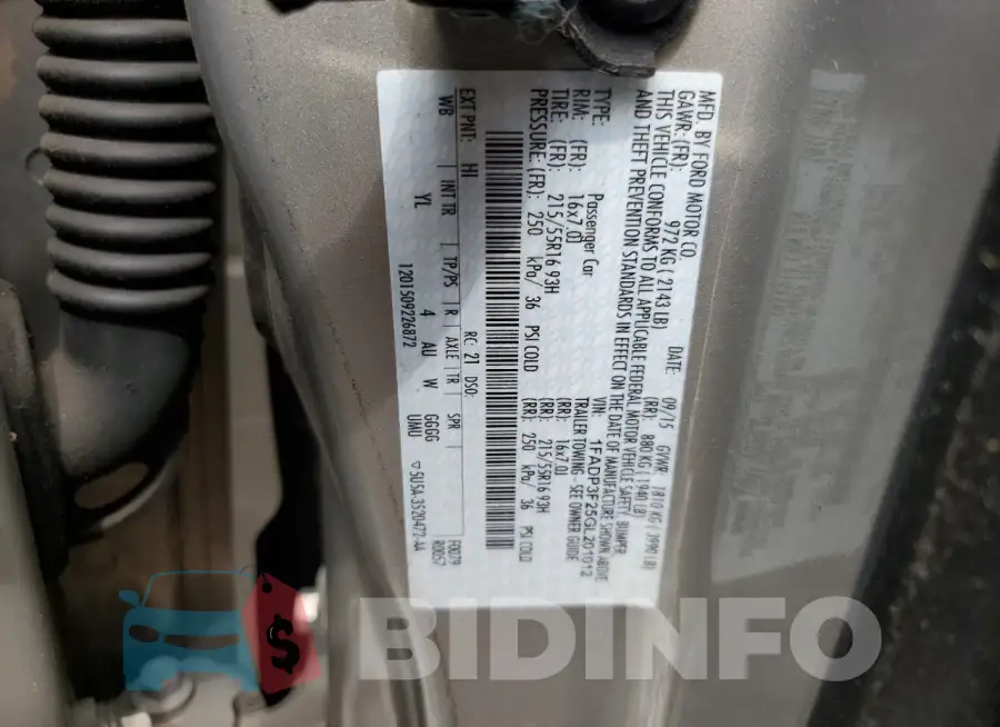 1FADP3F25GL201012 Photo# 12
