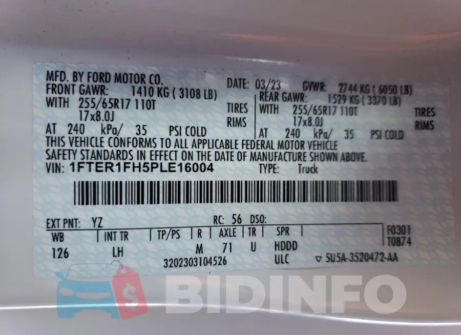 1FTER1FH5PLE16004 Photo# 12
