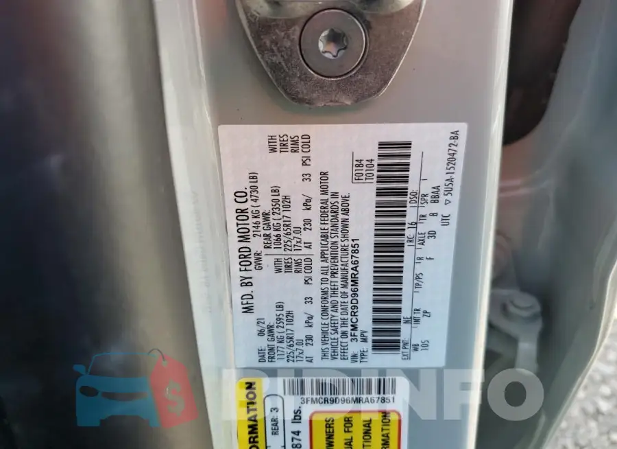 3FMCR9D96MRA67851 Photo# 13