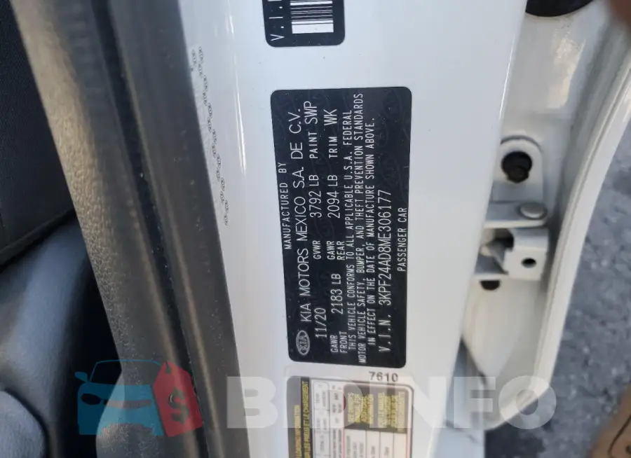 3KPF24AD8ME306177 Photo# 13