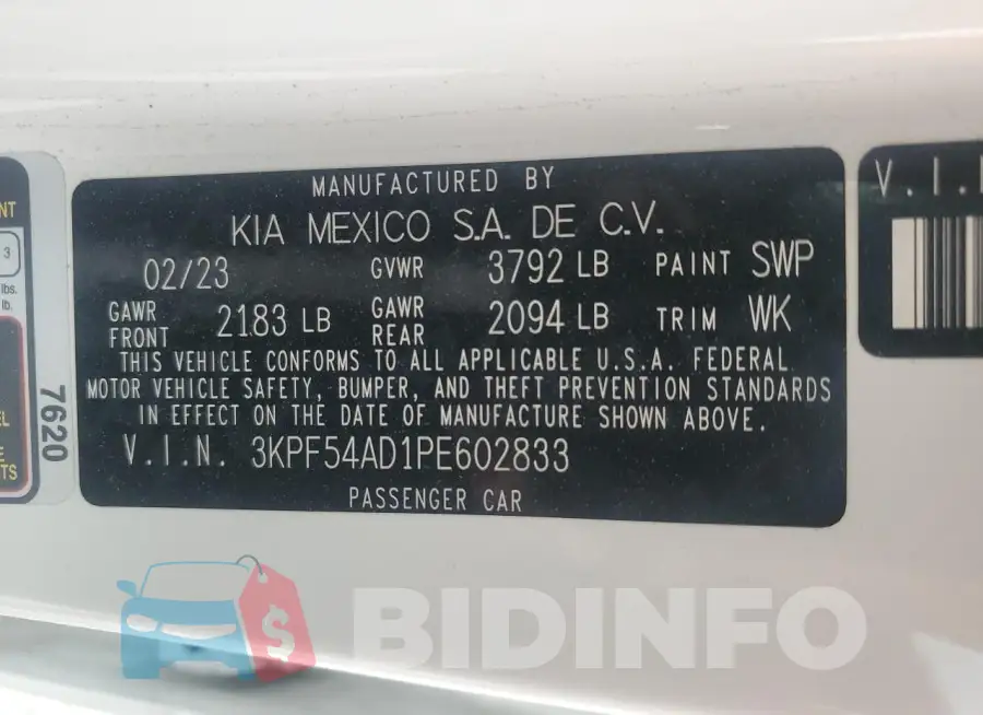 3KPF54AD1PE602833 Photo# 12