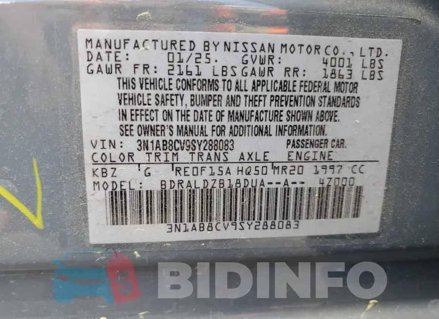 3N1AB8CV9SY288083 Photo# 13